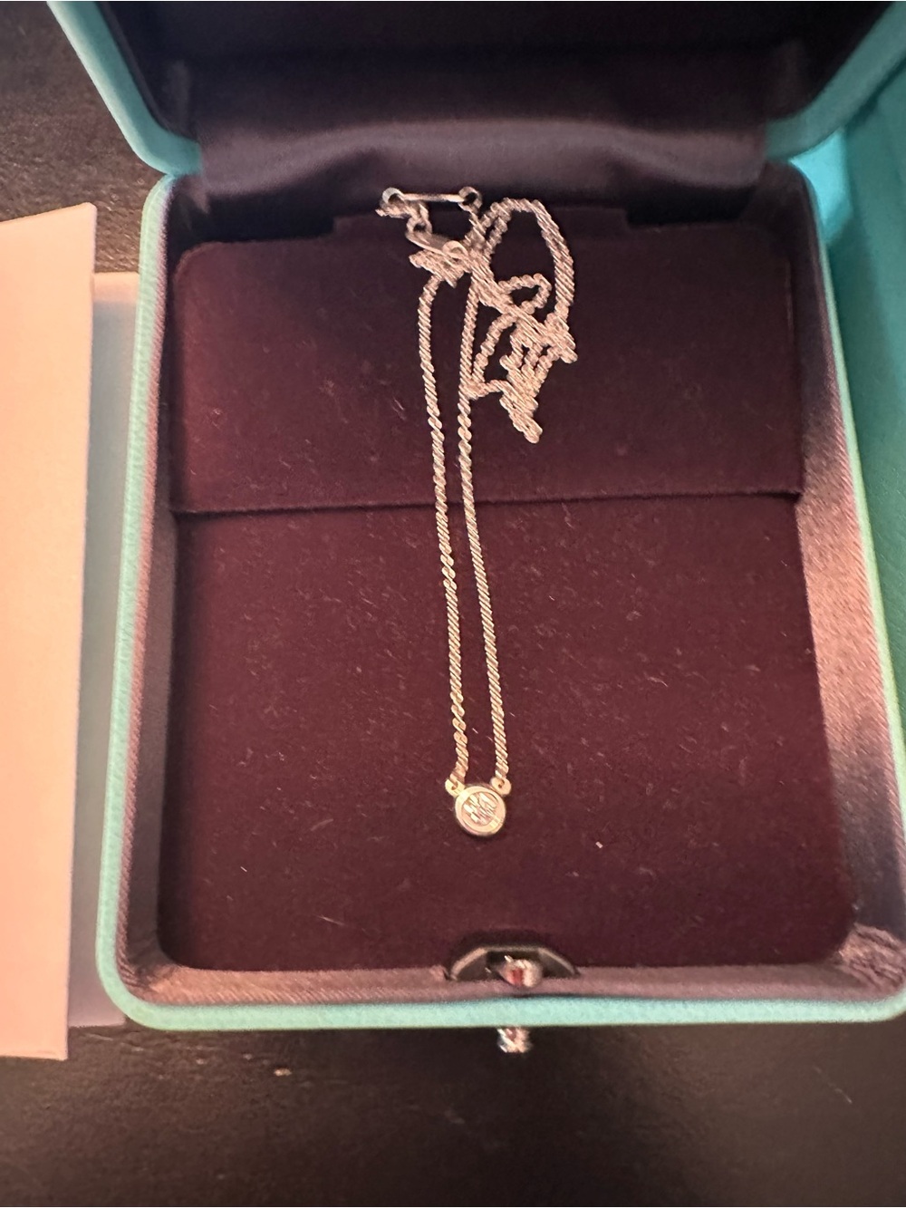 AUTHENTIC Tiffany & Co. Peretti .17 Diamonds by the Yard 16” Silver Pendant - Picture 13 of 15